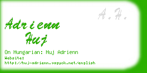 adrienn huj business card